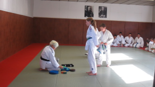 Baby judo - remise de barette et ceinture